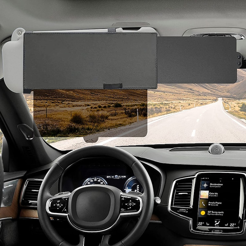 Polarized Sun Visor Extender for Car – Anti-Glare Windshield Sunshade, UV & Snow Protection for Front/Side Window