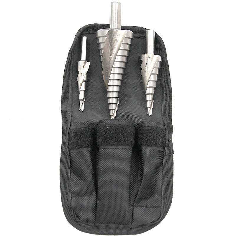 Natural Color Triangular Spiral 3pc nylon bag Electric drill Anti-Wear Wall punching / Steel drilling