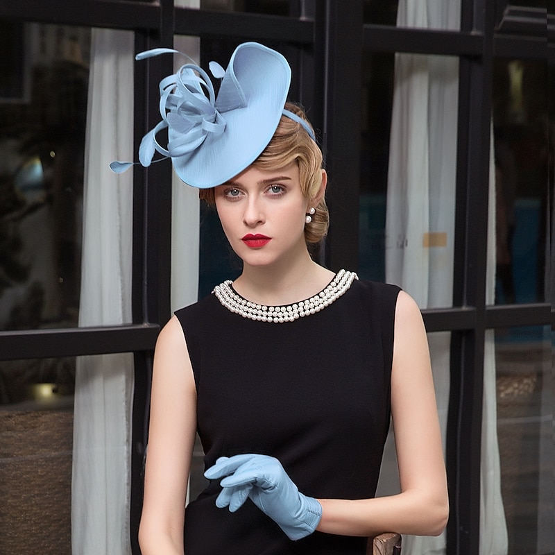 Polyester Fascinators Kentucky Derby Hat with Feather 1PC Fall Wedding / Special Occasion / Party / Evening Headpiece3