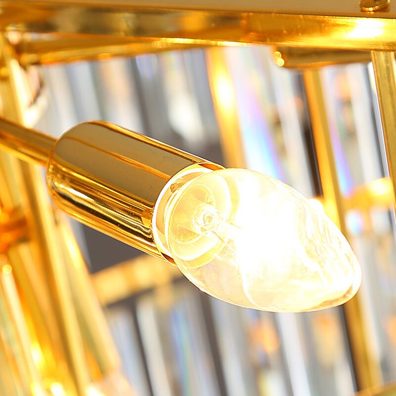 60 cm Unique Design Chandelier LED Crystal Luxury Modern Designer Art Lamp Living Room Restaurant 110-120V3