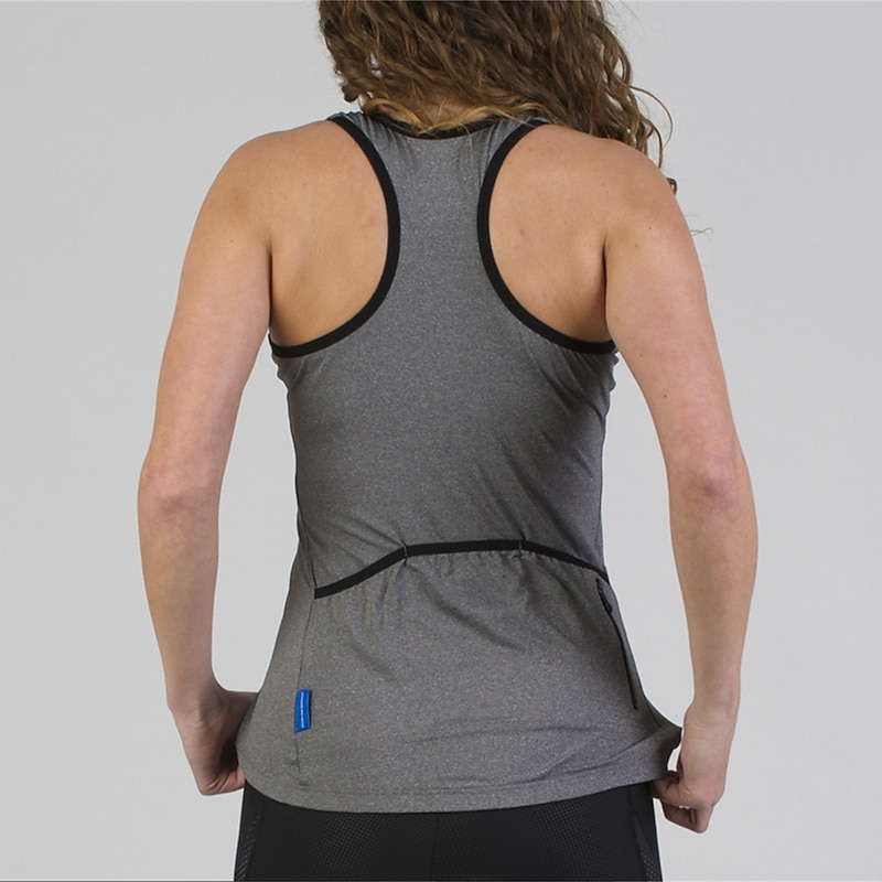 Women's Cycling Vest Solid Color Short Sleeve Bike Top with 3 Rear Pockets Mountain Bike MTB Road Bike Cycling Quick Dry Reflective Strips Back Pocket Moisture Wicking Sports Grey Clothing Apparel2