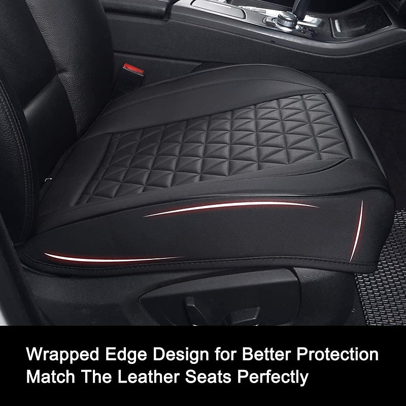 StarFire High End Luxury PU Leather Car Seat Cover Protector, Front Seat Bottom, Compatible with 90% Vehicles2