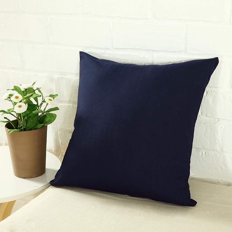 Decorative Toss Pillows Solid Color Pillow Cover Sofa Cushion Cover Bed Head Pillow Office Without Pillow Core Just Coat Chair Pillow Pink Blue Sage Green Purple Yellow - Main Image