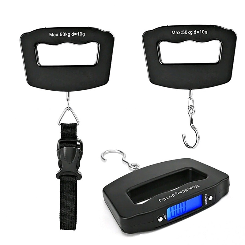 50kg/10g Digital Luggage Scale Electronic Portable Suitcase Travel Weighs With Backlight Electronic Travel Hanging Scales Strap / Hook Optional2