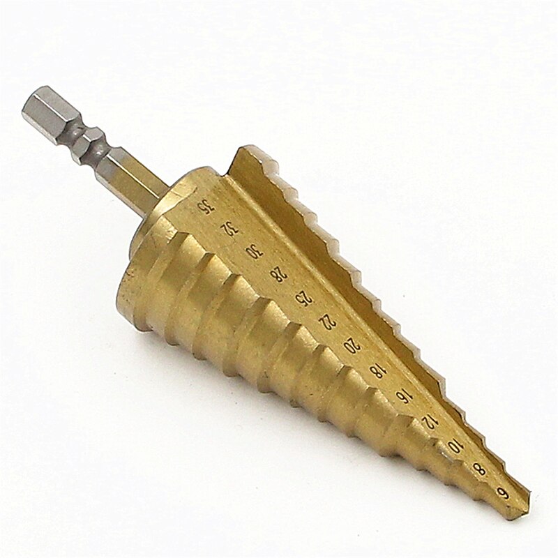6-35mm Step Drill Bit Titanium Anti-Wear Wall punching / Steel drilling2