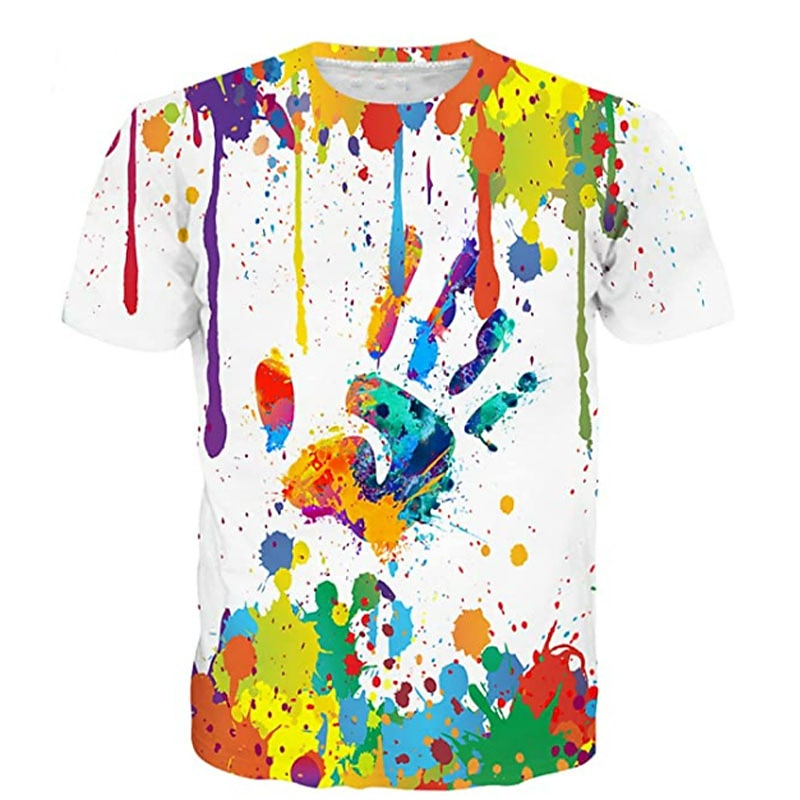 Boys' 3D Color Block T shirt Short Sleeve 3D Print Summer Spring Active Sports Fashion Kids 3-12 Years Outdoor Daily Indoor Regular Fit3