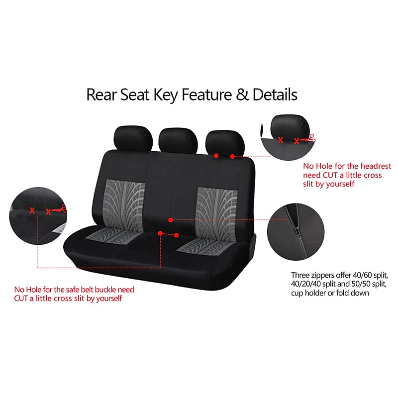 StarFire Cloth Material Front Seat Cover Universal Seat Cover Car Interior Seat Cover Popular Pattern Front 2 Sides Car Seat Cover 2pcs4