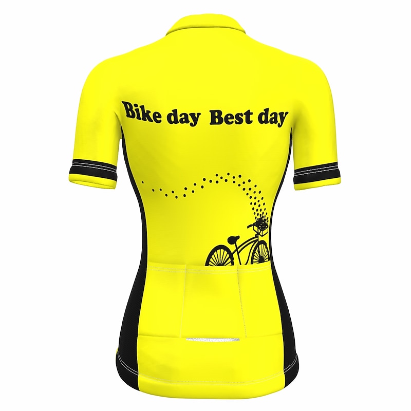 Women's Cycling Jersey Graphic Funny Short Sleeve Bike Jersey Top with 3 Rear Pockets Mountain Bike MTB Road Bike Cycling Quick Dry Reflective Strips Back Pocket Moisture Wicking Sports White+Pink3