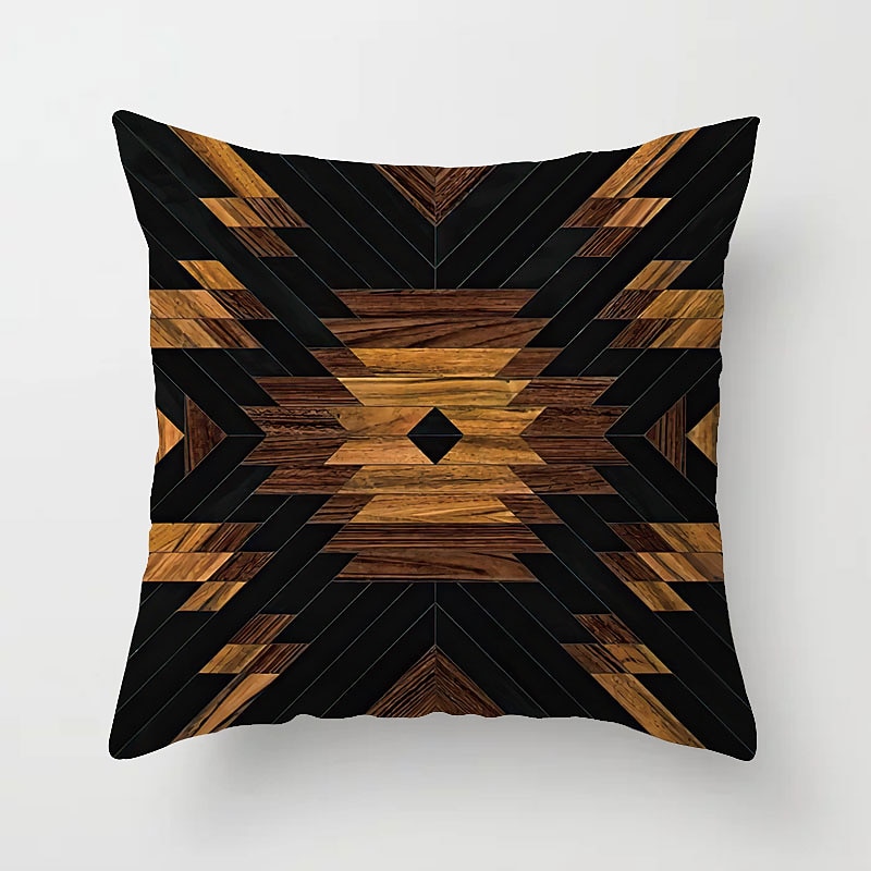 Cushion Cover 1PC Faux Linen Soft Decorative Square Throw Pillow Cover Cushion Case Pillowcase for Sofa Bedroom 45 x 45 cm (18 x 18 Inch) Superior Quality Mashine Washable Pack of 1 12