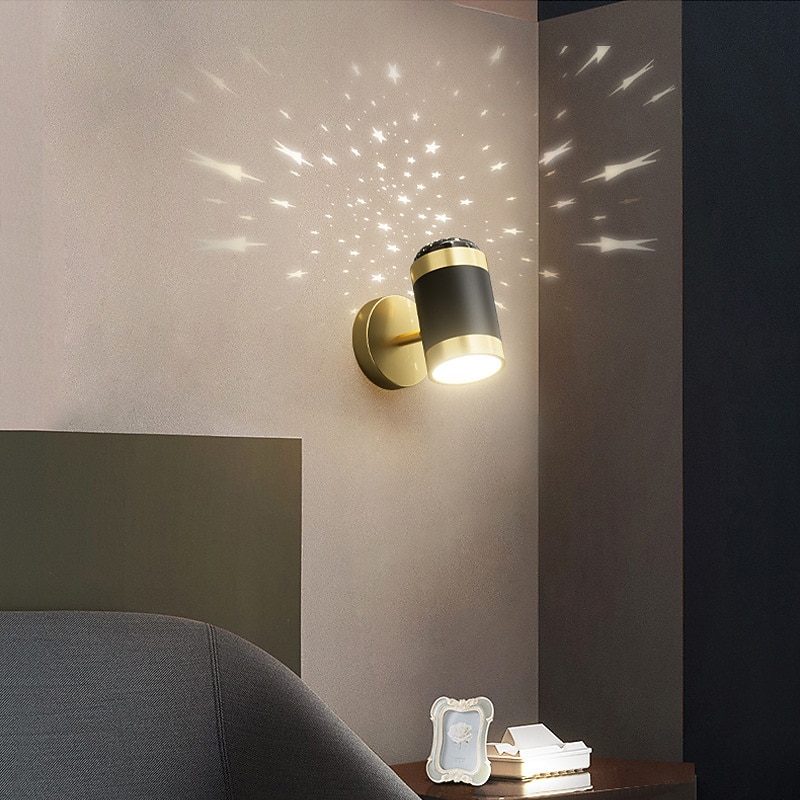 Wall Light LED Wall Lamp Background Projection Light Star Modern Nordic Designer Creative Personality Bedroom Bedside Lamp4