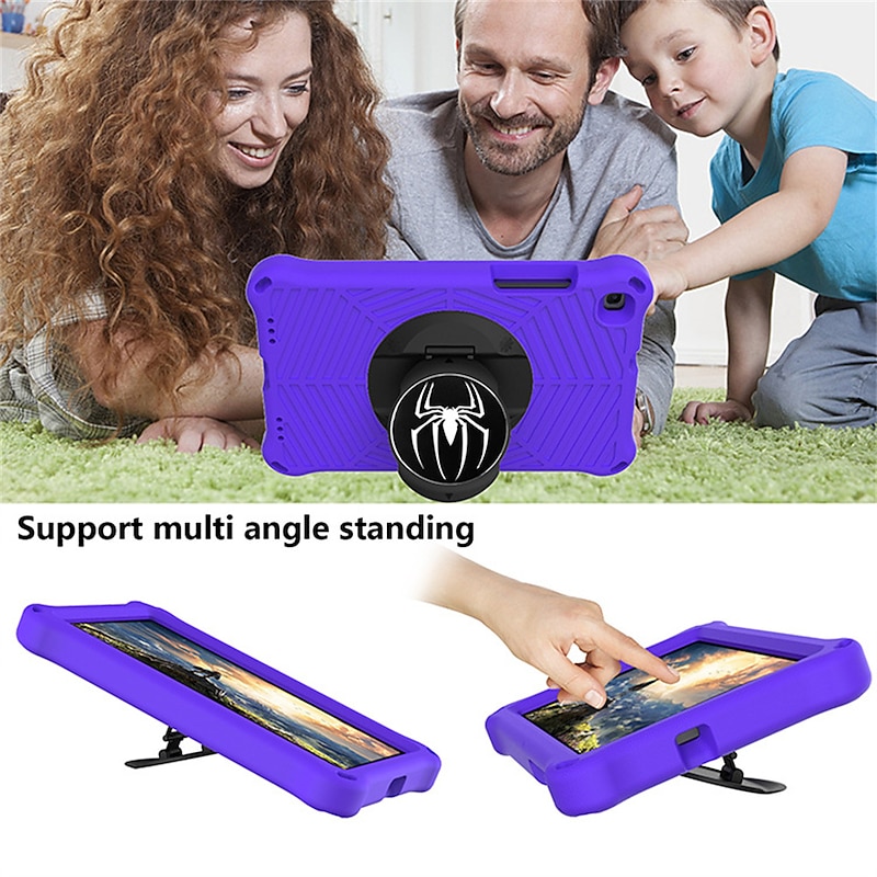 Tablet Case Cover For Samsung Galaxy Tab A8 10.5'' A7 Lite 8.7'' A 8.0" 2022 2021 2019 Handle with Stand Holder 360° Rotation Solid Colored EVA4