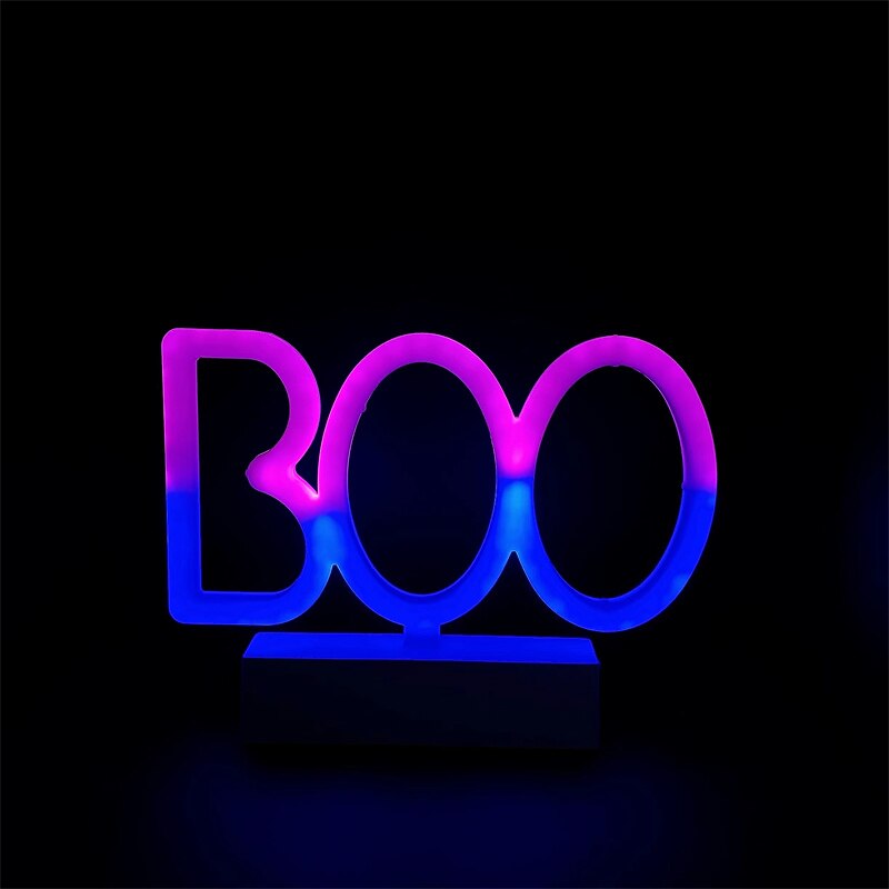 Neon Night Light Candy Bat Skull Hat Shaped AAA Battery Powered USB Powered4