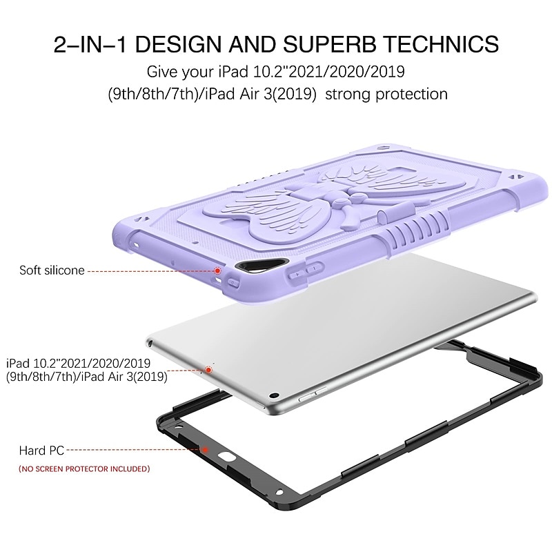 Tablet Case Cover For Apple iPad Air 5th 4th 10.9" ipad 9th 8th 7th Generation 10.2 inch iPad Air 3rd 10.5'' iPad mini 6th 8.3" iPad Air 2nd 9.7'' iPad Pro 3rd 11'' iPad Pro 2nd 11'' iPad Pro 1st2