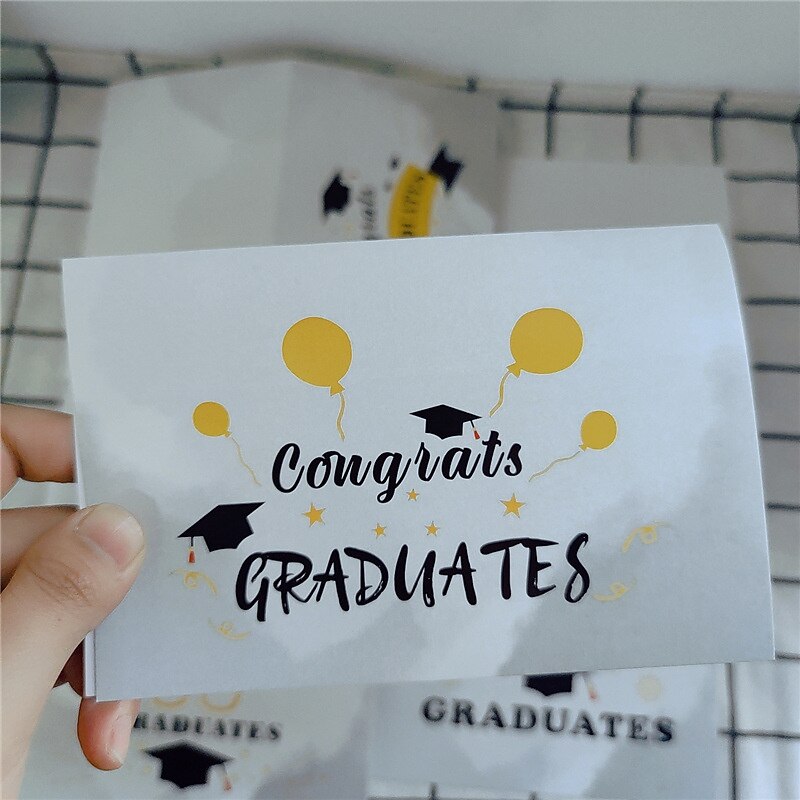 New Congrats Graduates Celebration Graduation Greeting Card Set Student Graduation Season with Envelope 12Pcs