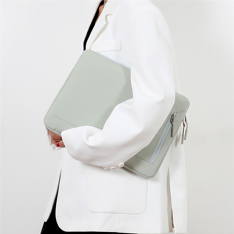 Laptop Sleeves 13.3" 14" 15.6" inch Compatible with Macbook Air Pro, HP, Dell, Lenovo, Asus, Acer, Chromebook Notebook Waterpoof Shock Proof Oxford Cloth Solid Color for Business Office4