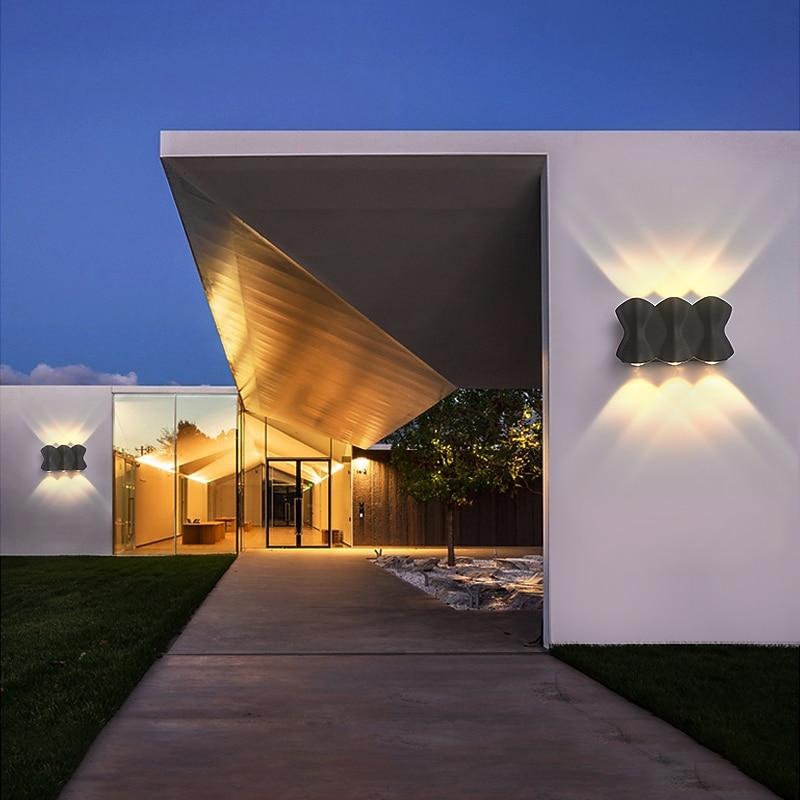Modern Nordic Style Outdoor Wall Lights Indoor Wall Lights Bedroom Aluminum 220-240V 5/7/9 W4