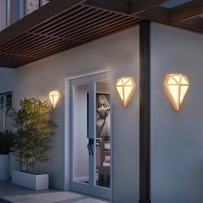 Modern Traditional / Classic Outdoor Wall Lights LED Indoor Wall Lights Bedroom Outdoor Aluminum Wall Light 220-240V 12/18/24 W2