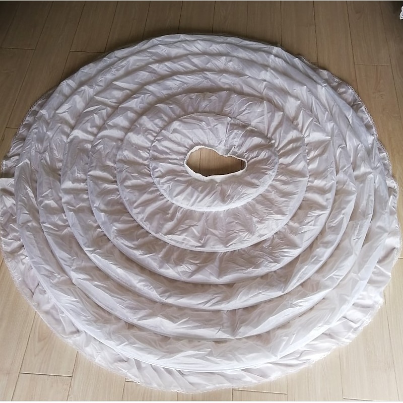 Rococo Victorian Petticoat Hoop Skirt Under Skirt Crinoline Half Slip Bride Bridal Women's 6 Hoops Ball Gown Halloween Wedding Party Adults' Petticoat4