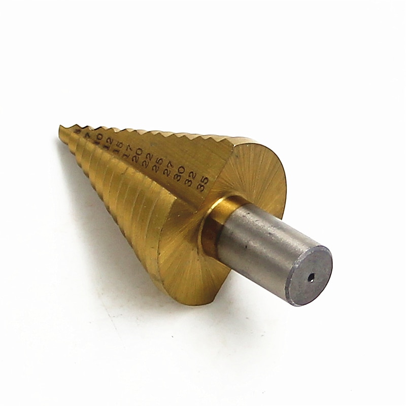 Titanium 5-35mm Step Drill Bit Anti-wear Wall Punching / Steel Drilling2