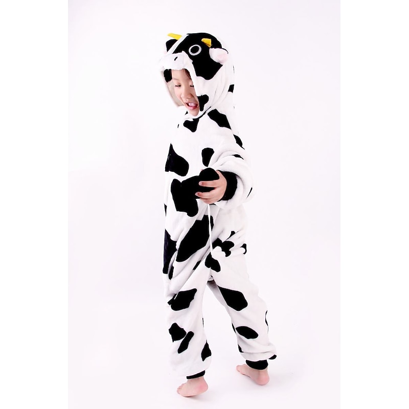 Kid's Animal Nightwear Camouflage Onesie Costume Carnival Costume Milk Cow Onesie Pajamas Kigurumi Pajamas Pajamas Funny Costume For Boys and Girls Carnival Cartoon4