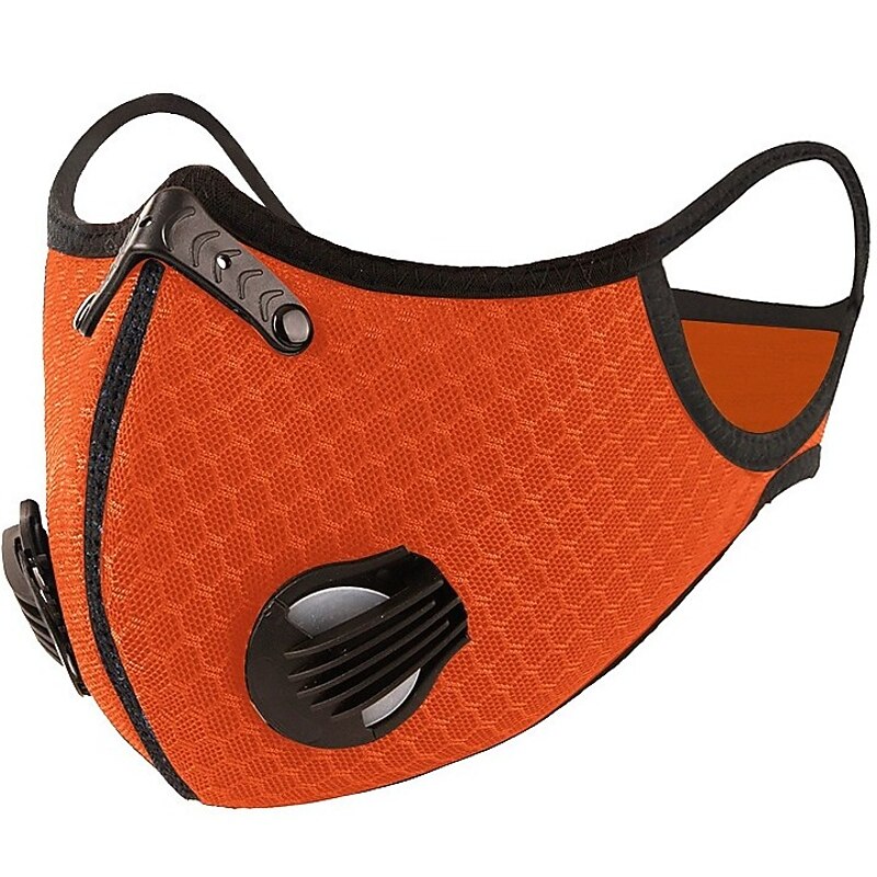 Breathable Face Mask with Valves Ventilated  Sports Elevation Mask Soft Comfortable Bike / Cycling Red for Unisex Adults' Cycling Bike  Bicycle Solid Color 1pc for Men Women Workout Exercise Training3