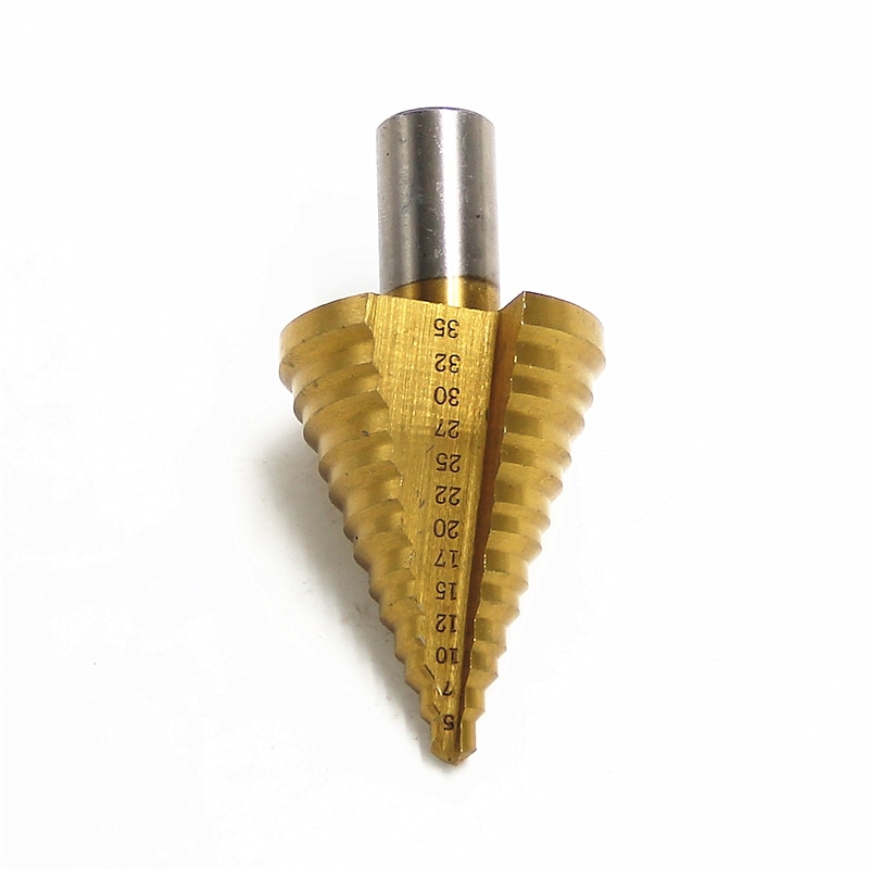 Titanium 5-35mm Step Drill Bit Anti-wear Wall Punching / Steel Drilling4