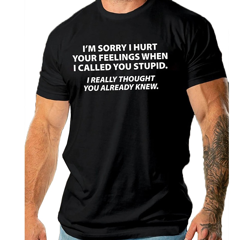Mens Short Sleeve T-Shirt - Sarcastic "I Thought You Already Knew" Funny Graphic Tee, Relationship Humor2