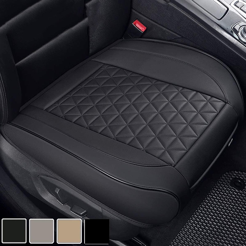 StarFire High End Luxury PU Leather Car Seat Cover Protector, Front Seat Bottom, Compatible with 90% Vehicles