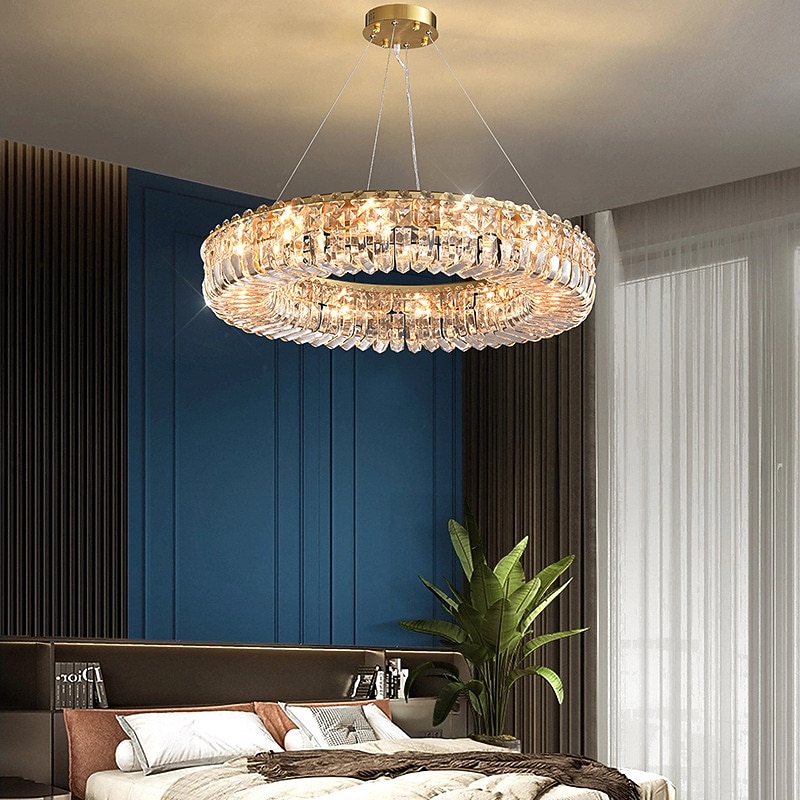 60 cm Chandelier Crystal Pendant Light LED Metal Electroplated Modern 220-240V2