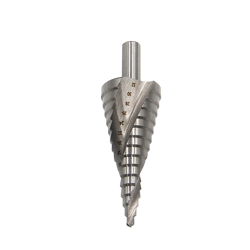 4-32mm Step Drill Bit Natural color Triangular Spiral 15 step Plastic Tube Packaging  Anti-Wear Wall punching / Steel drilling3