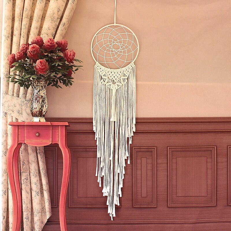 Dream Catcher Handmade Birthday Gift Feather Hook Flower Wind Chimes Ornament Wall Hanging Decor Art Boho Style3