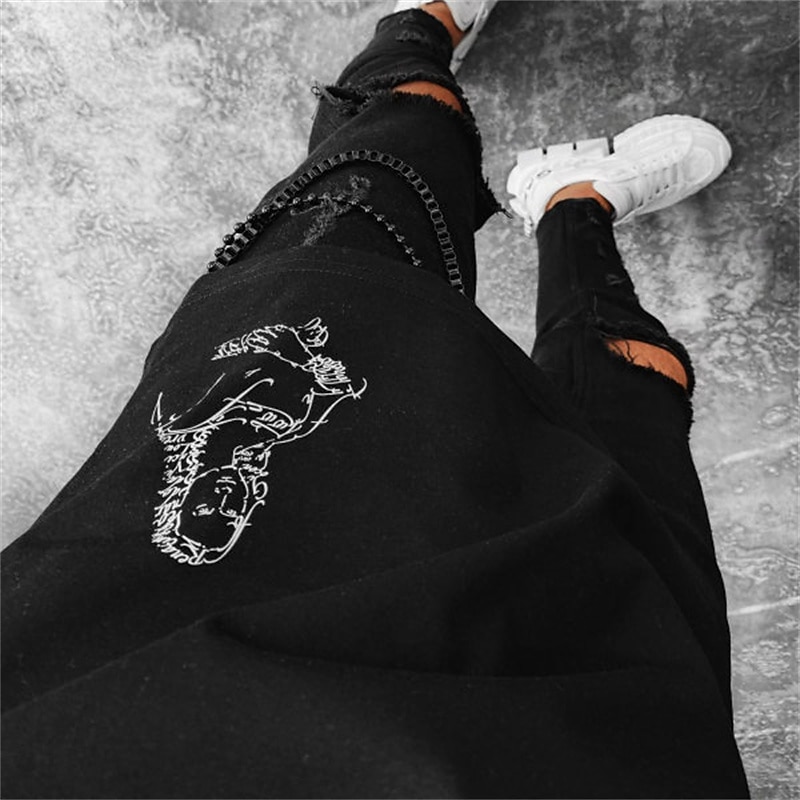 Men's Portrait T Shirt Casual Style Cotton Short Sleeve Graphic Shirt Black White Gray Comfortable Tee Vacation Casual Fashion Designer Clothing3