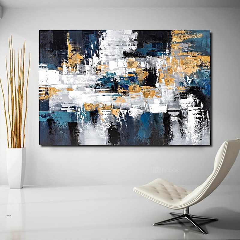 Oil Painting 100% Handmade Hand Painted Wall Art On Canvas Horizontal Panoramic Abstract Landscape Modern Home Decoration Decor Rolled Canvas No Frame Unstretched4