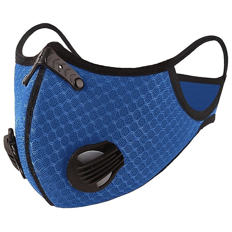 Breathable Face Mask with Valves Ventilated  Sports Elevation Mask Soft Comfortable Bike / Cycling Red for Unisex Adults' Cycling Bike  Bicycle Solid Color 1pc for Men Women Workout Exercise Training4