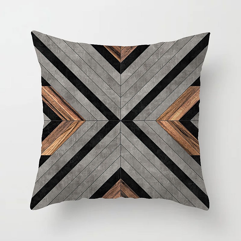 Cushion Cover 1PC Faux Linen Soft Decorative Square Throw Pillow Cover Cushion Case Pillowcase for Sofa Bedroom 45 x 45 cm (18 x 18 Inch) Superior Quality Mashine Washable Pack of 1 13