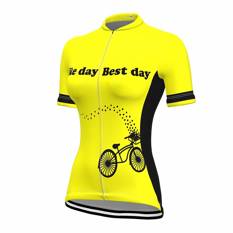 Women's Cycling Jersey Graphic Funny Short Sleeve Bike Jersey Top with 3 Rear Pockets Mountain Bike MTB Road Bike Cycling Quick Dry Reflective Strips Back Pocket Moisture Wicking Sports White+Pink4