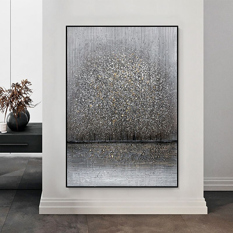 Oil Painting Hand Painted Vertical Abstract Landscape Classic Modern Rolled Canvas (No Frame)4