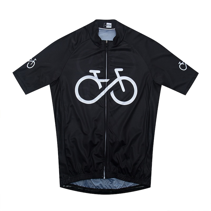 21Grams Men's Short Sleeve Cycling Jersey with Bib Shorts Summer Spandex Polyester Bike Clothing Suit 3D Pad Breathable Quick Dry Moisture Wicking Back Pocket Sports Red Black  Yellow White4