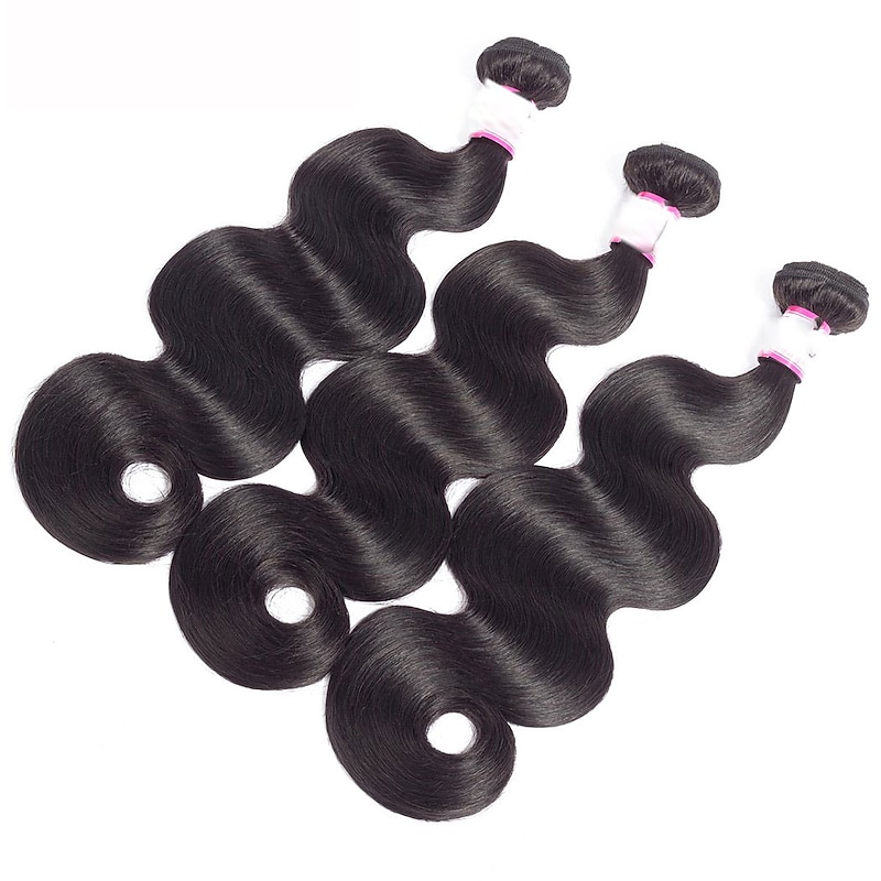 1 Bundle 3 Bundles 4 Bundles Hair Weaves Brazilian Hair Body Wave Human Hair Extensions Human Hair Natural Color Hair Weaves / Hair Bulk 8-26 inch Natural Women Fashionable Design Soft2
