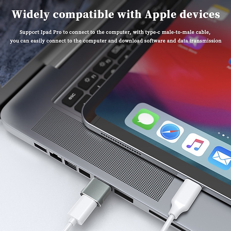 USB-C Female to USB Male Adapter Type-C to USB Charger Connector for iPhone 12 13 Pro Max SE Airpods iPad Air Samsung Galaxy S22 S21 Note 20 A71 A723