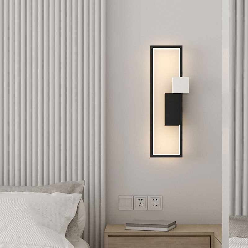 LED Wall Light Bedroom Bedside Wall Lamp Nordic Minimalist Modern Living Room Sofa Background Wall Light2