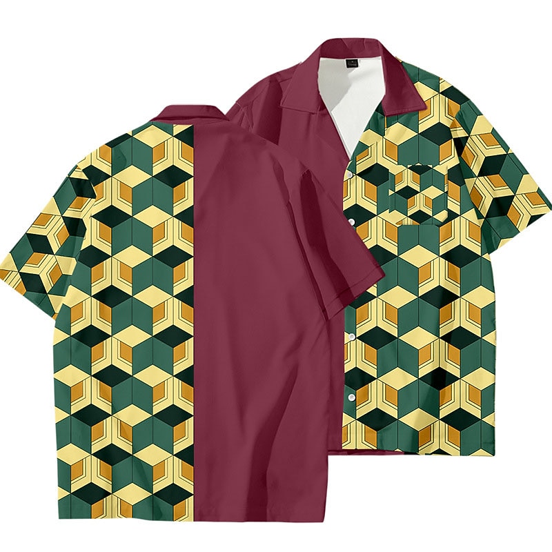 Kamado Nezuko Agatsuma Zenitsu Kamado Tanjiro Cartoon Manga Back To School Anime 3D Harajuku Graphic Kawaii For Men's Adults' Carnival Masquerade Back To School 3D Print2