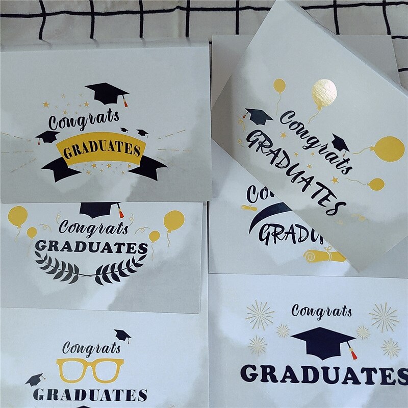 New Congrats Graduates Celebration Graduation Greeting Card Set Student Graduation Season with Envelope 12Pcs4