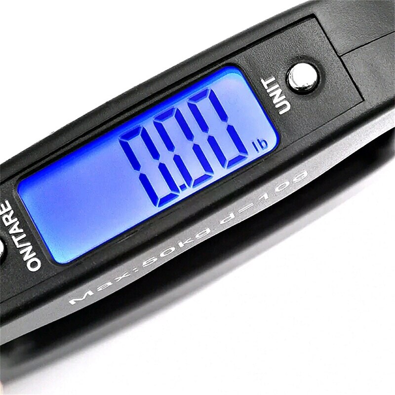 50kg/10g Digital Luggage Scale Electronic Portable Suitcase Travel Weighs With Backlight Electronic Travel Hanging Scales Strap / Hook Optional4