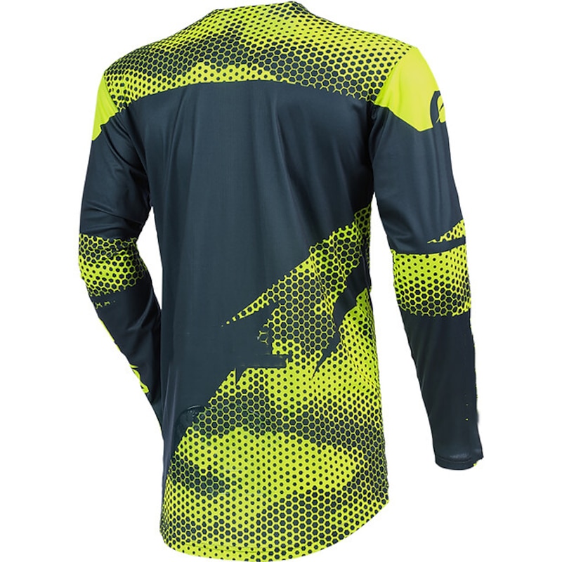 Men's Downhill Jersey Long Sleeve Mountain Bike MTB Road Bike Cycling Green Grey Bike Breathable Quick Dry Polyester Spandex Sports Geometry Clothing Apparel4