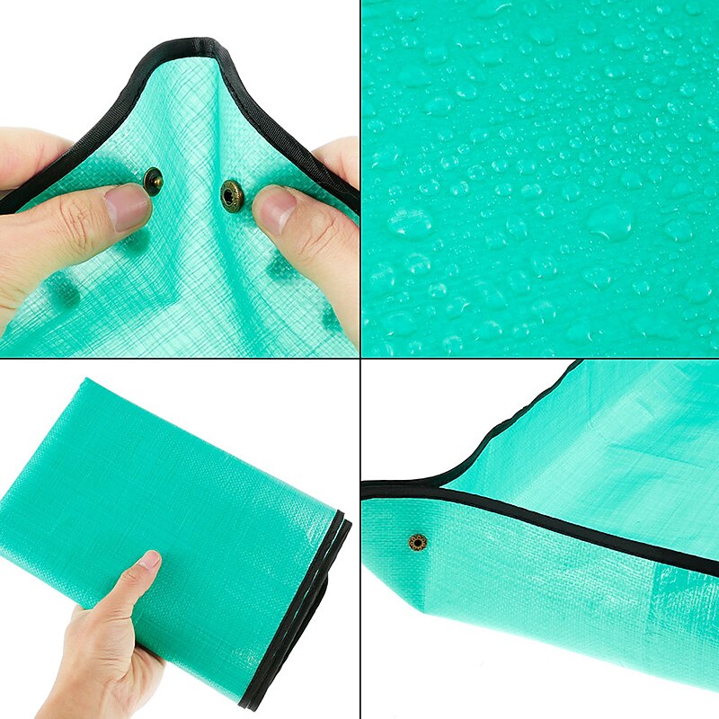 PE Plant Repotting Mat Waterproof Transplanting Mat Indoor Succulent Potting Mat Portable Gardening Mat Dirty Catcher Bonsai Succulent Potting Tarp3