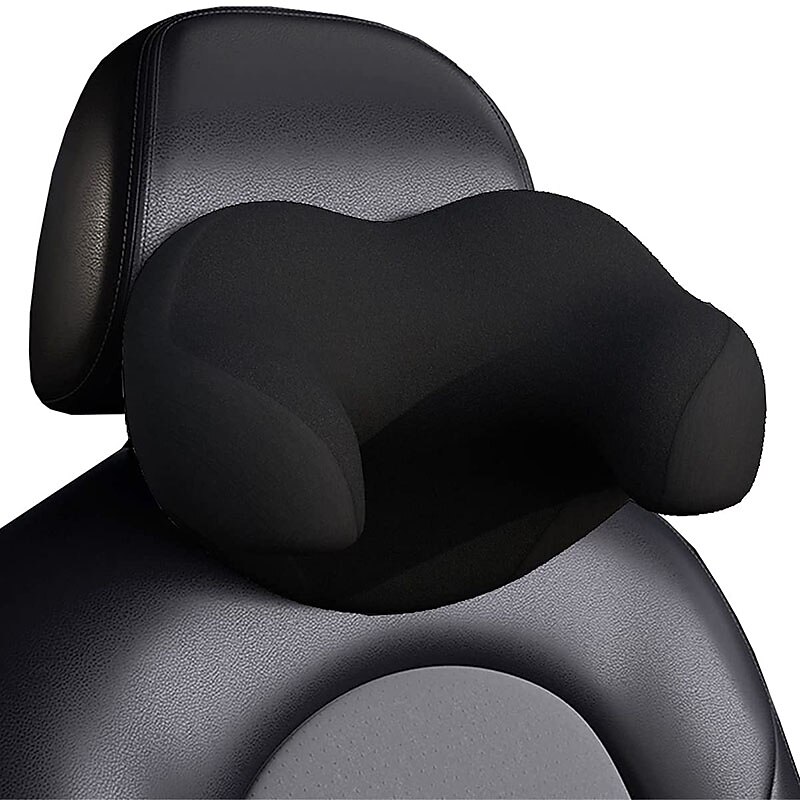 StarFire Car Seat Headrest Pillow Ergonomic Design Memory Foam Neck Support Pillow Head for Support Necks Shoulder Head for Sleeping Resting in Car Office Home 1Pack