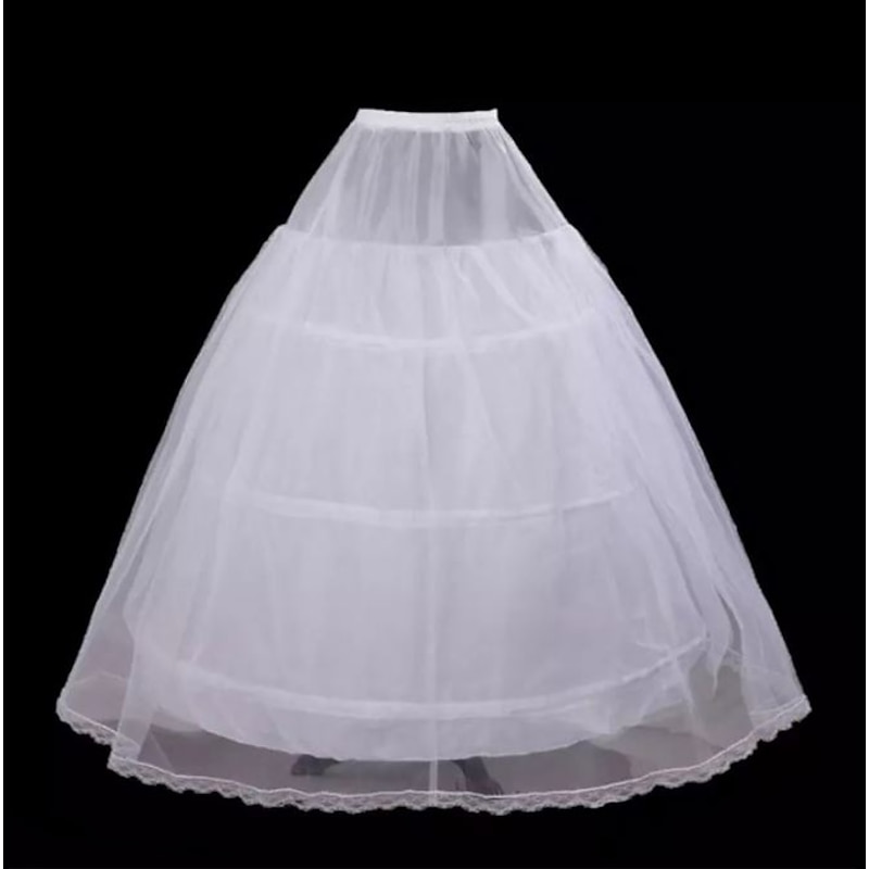 Elegant Rococo Victorian Petticoat Hoop Skirt Under Skirt Crinoline Princess Bride Bridal 3 Hoops Princess Fancy Dress Women's Royal Halloween Masquerade Wedding Party Carnival of Venice Adults'2