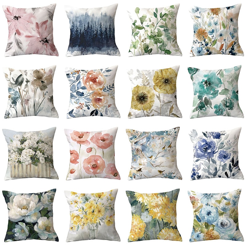 Spring Double Side Cushion Cover 1PC Soft Decorative Square Throw Pillow Cover Cushion Case Pillowcase for Sofa Bedroom Superior Quality Machine Washable3