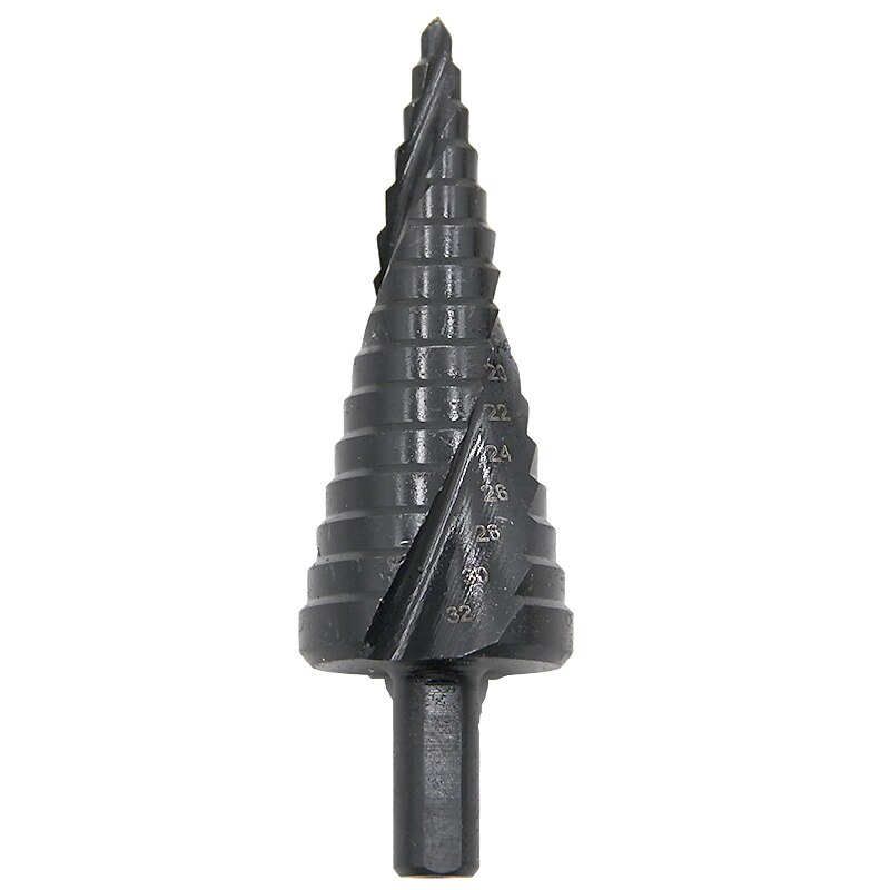 Step Drill Bit Nitriding Triangular Spiral 15 step 4-32mm Anti-Wear Wall punching / Steel drilling